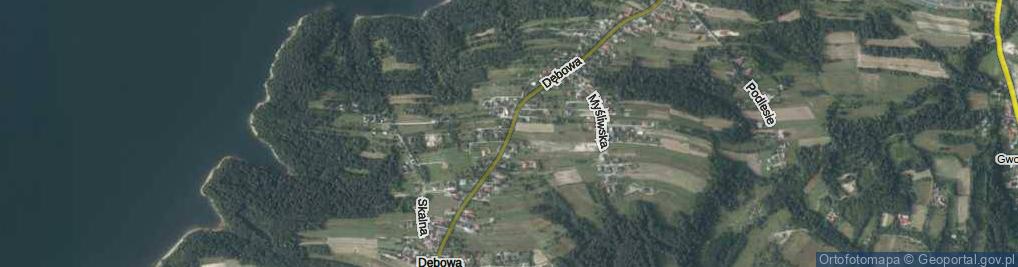Zdjęcie satelitarne Dębowa ul.