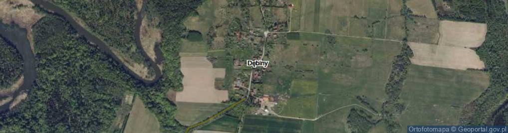 Zdjęcie satelitarne Dębiny ul.