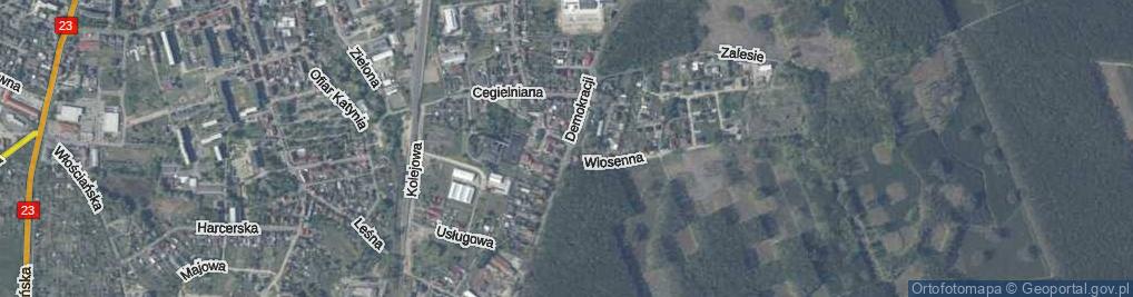 Zdjęcie satelitarne Demokracji ul.