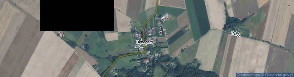 Zdjęcie satelitarne Dębogard ul.