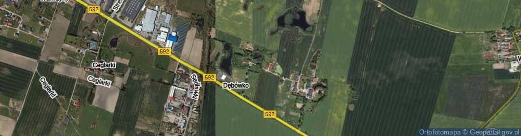 Zdjęcie satelitarne Dębówko ul.