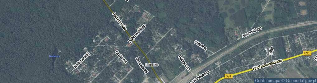 Zdjęcie satelitarne Dębowa ul.