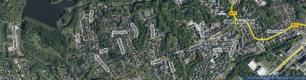 Zdjęcie satelitarne Dębowa ul.