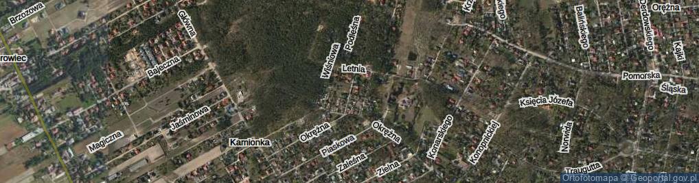 Zdjęcie satelitarne Dębowa ul.