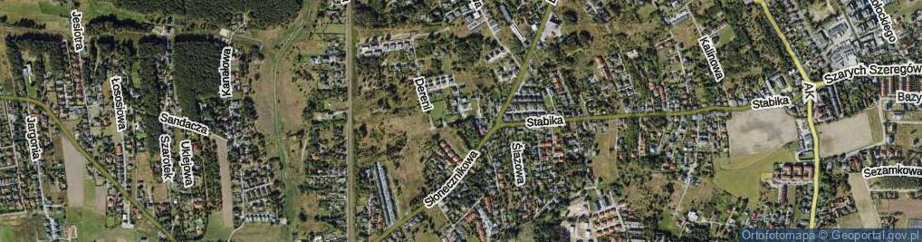 Zdjęcie satelitarne Dereni ul.