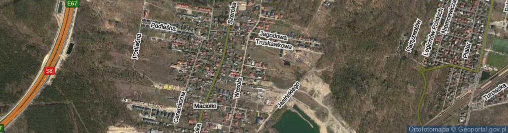 Zdjęcie satelitarne Dereniowa ul.