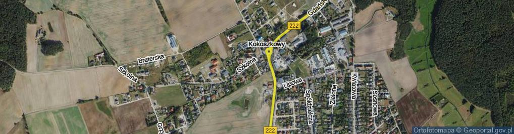 Zdjęcie satelitarne Dębowa ul.