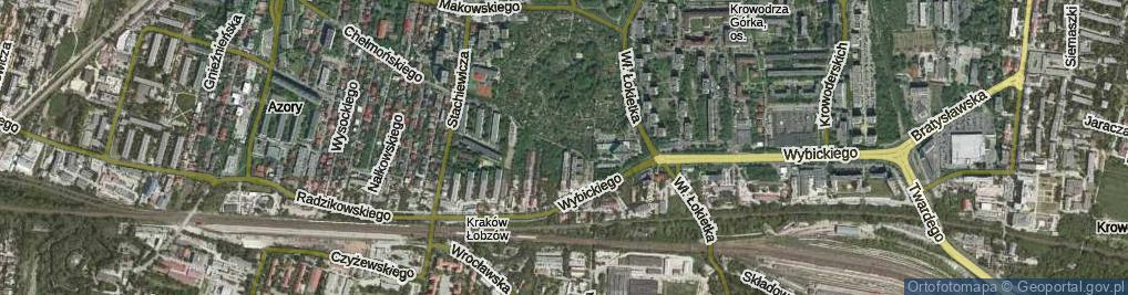 Zdjęcie satelitarne Deptak Chełmońskiego Józefa ul.