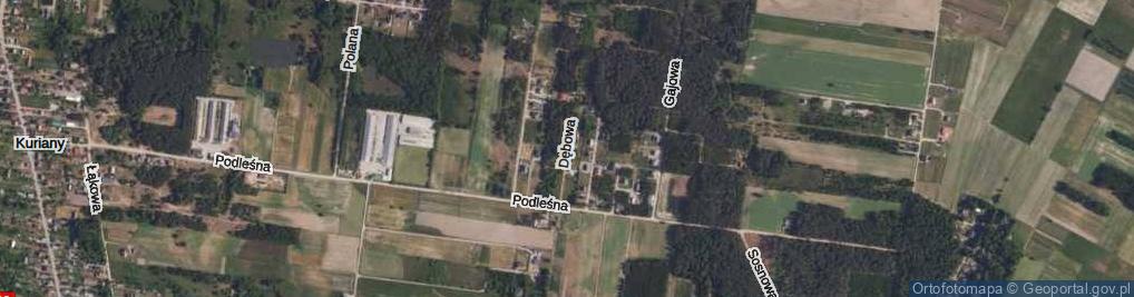 Zdjęcie satelitarne Dębowa ul.