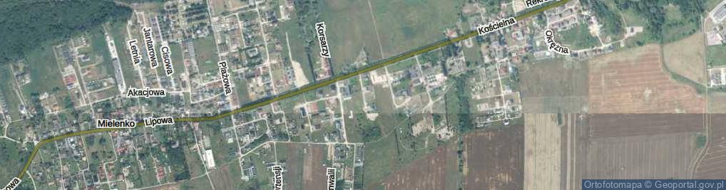 Zdjęcie satelitarne Dębowa ul.