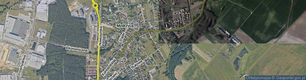 Zdjęcie satelitarne Dębowa ul.