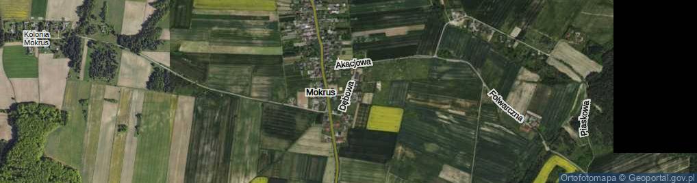 Zdjęcie satelitarne Dębowa ul.