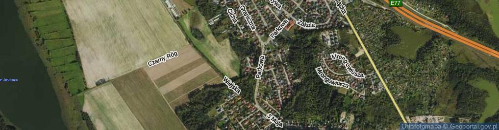 Zdjęcie satelitarne Dębowa ul.