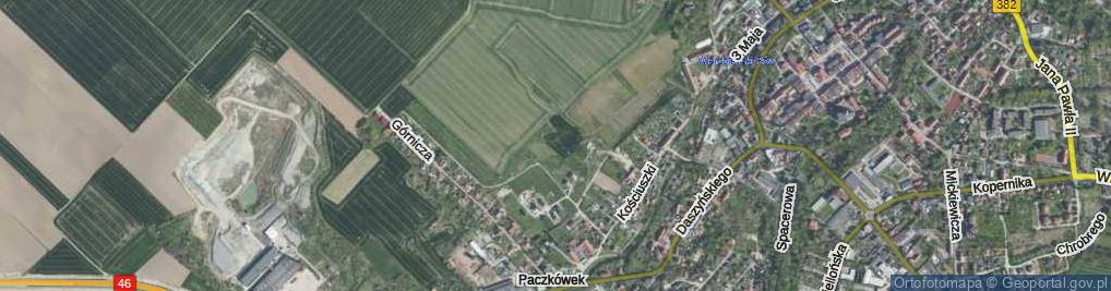 Zdjęcie satelitarne Dekutowskiego-Zapory Hieronima, mjr. ul.