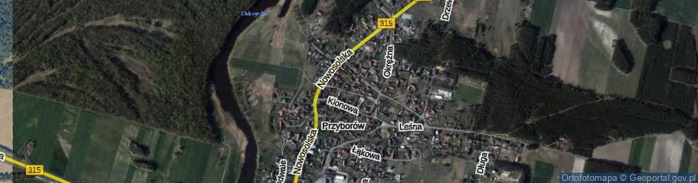 Zdjęcie satelitarne Dębowa ul.