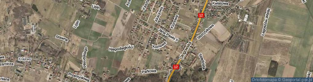 Zdjęcie satelitarne Dębowa ul.