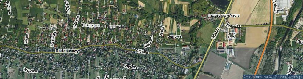 Zdjęcie satelitarne Dębowa ul.