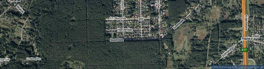 Zdjęcie satelitarne Dębowa ul.