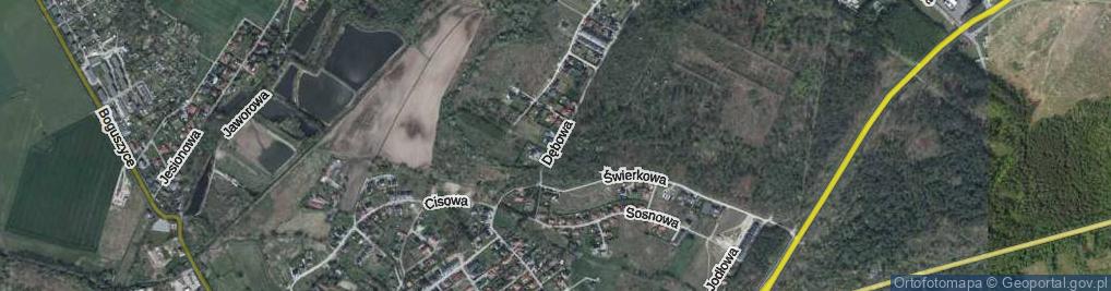 Zdjęcie satelitarne Dębowa ul.