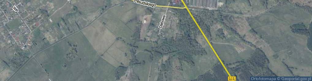 Zdjęcie satelitarne Dębowa ul.