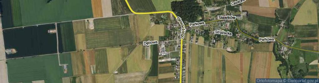 Zdjęcie satelitarne Dębowa ul.