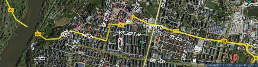 Zdjęcie satelitarne Dekutowskiego-Zapory Hieronima, mjr. ul.