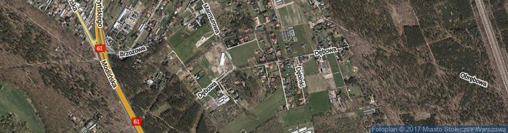 Zdjęcie satelitarne Dębowa ul.