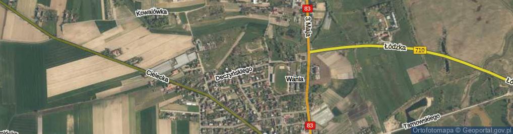 Zdjęcie satelitarne Deczyńskiego Kazimierza ul.
