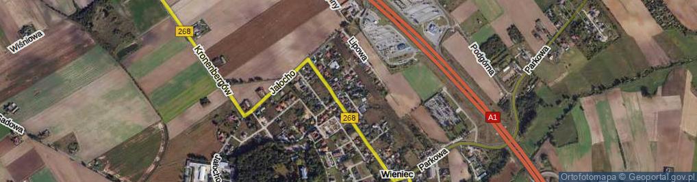 Zdjęcie satelitarne Dębowa ul.