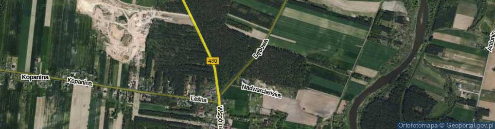 Zdjęcie satelitarne Dębowa ul.