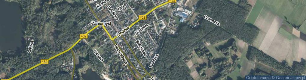 Zdjęcie satelitarne Dębowa ul.