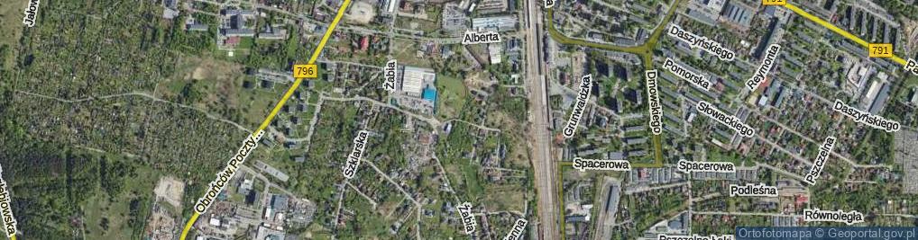 Zdjęcie satelitarne Dębowa ul.