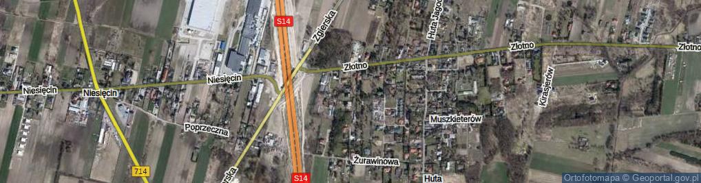 Zdjęcie satelitarne Gwardii Ludowej ul.