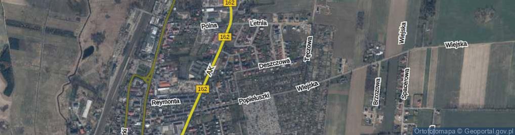 Zdjęcie satelitarne Deszczowa ul.