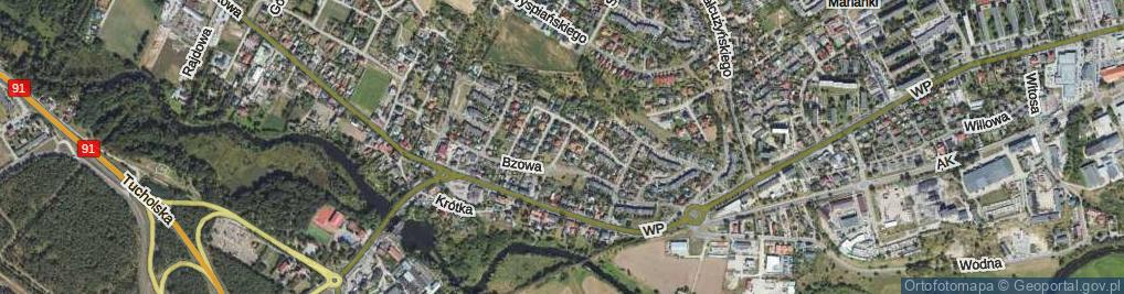 Zdjęcie satelitarne Dębowa ul.