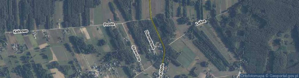 Zdjęcie satelitarne Diamentowa ul.