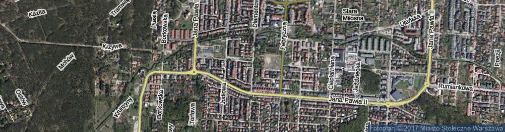 Zdjęcie satelitarne Diamentowa ul.