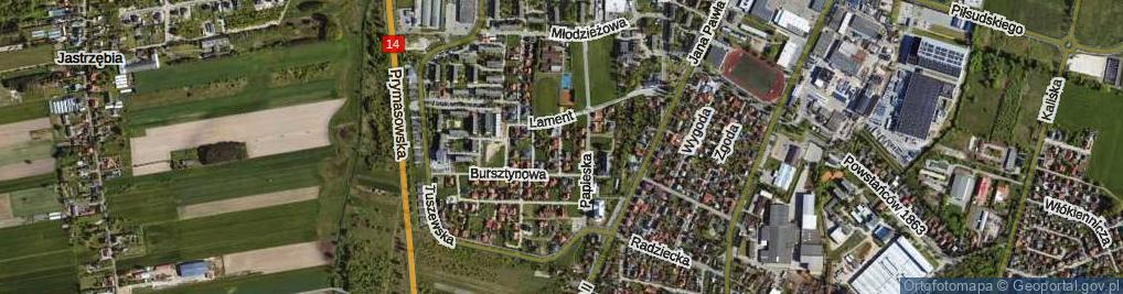 Zdjęcie satelitarne Diamentowa ul.