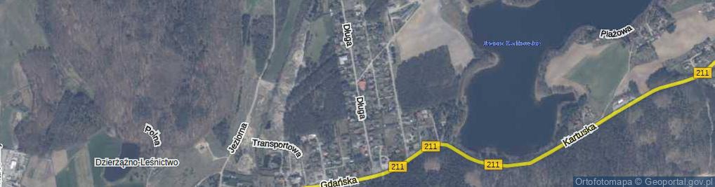 Zdjęcie satelitarne Długa ul.