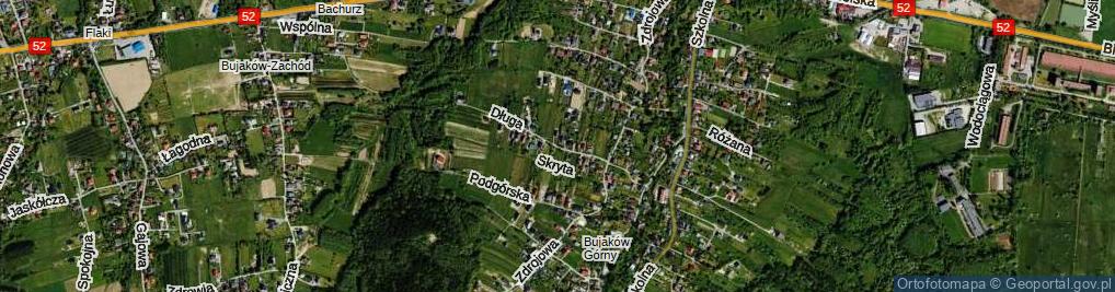 Zdjęcie satelitarne Długa ul.