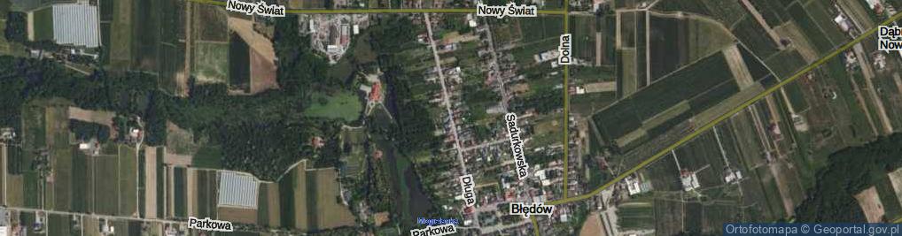 Zdjęcie satelitarne Długa ul.