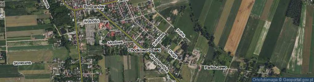 Zdjęcie satelitarne Długa ul.