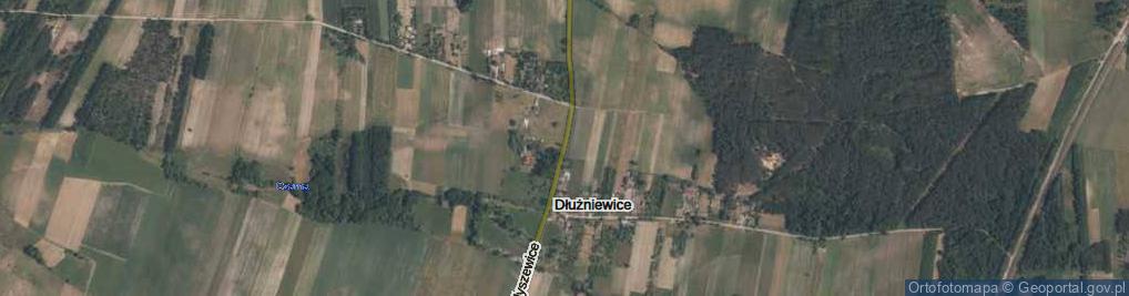 Zdjęcie satelitarne Dłużniewice ul.