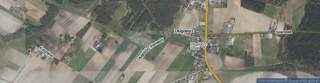 Zdjęcie satelitarne Długobórz Pierwszy ul.