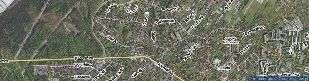 Zdjęcie satelitarne Długa ul.