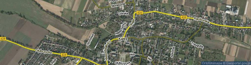 Zdjęcie satelitarne Długa ul.