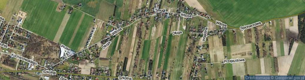 Zdjęcie satelitarne Długa ul.