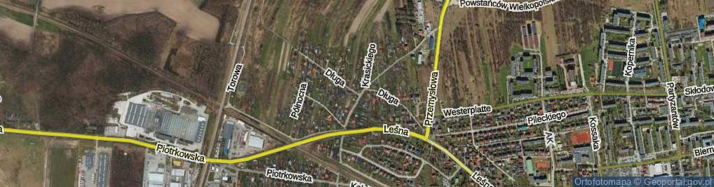 Zdjęcie satelitarne Długa ul.