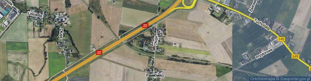 Zdjęcie satelitarne Długa ul.