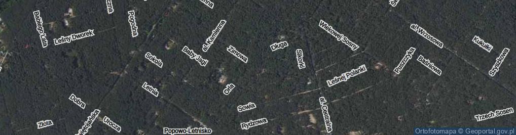 Zdjęcie satelitarne Długa ul.